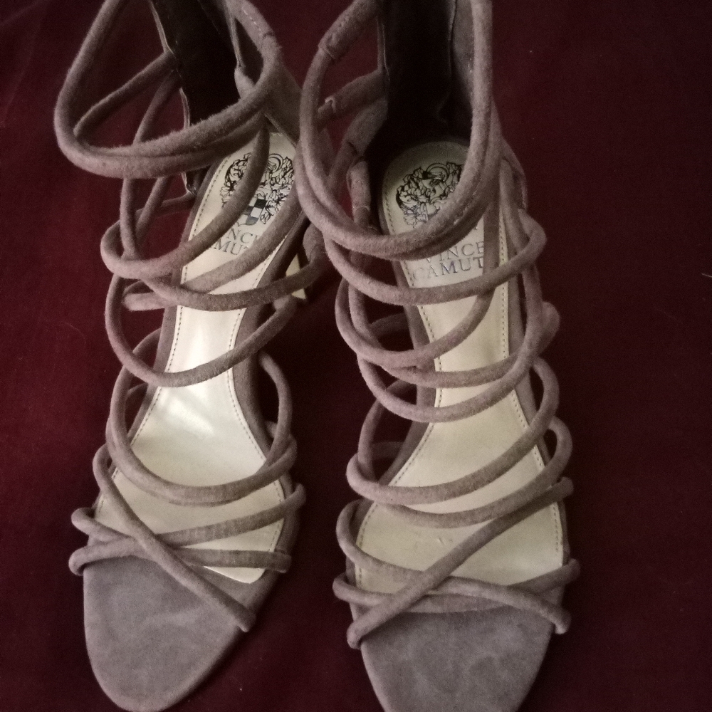 Vince Camuto Purple Heeled Sandals Strappy Design